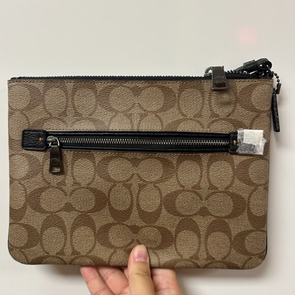 NWT!RARE!Coach x Star Wars Gallery Pouch In Signature Canvas With Patches F88545 - Picture 7 of 11